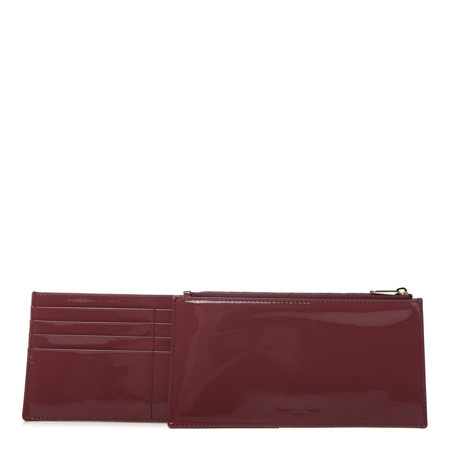 Christian Dior Patent Lady Dior Convertible Clutch Inserts Red 1 of 8