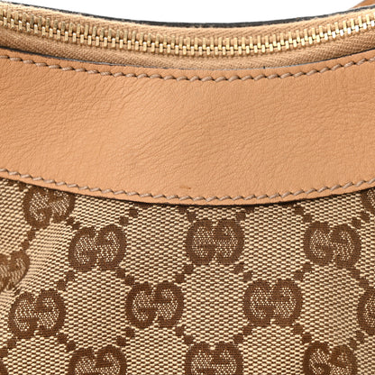 Gucci Monogram Medium D Gold Ring Hobo Beige 12 of 12