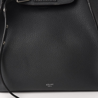 Celine Supple Grained Calfskin Small Long Strap Big Bag Anthracite 8 of 10