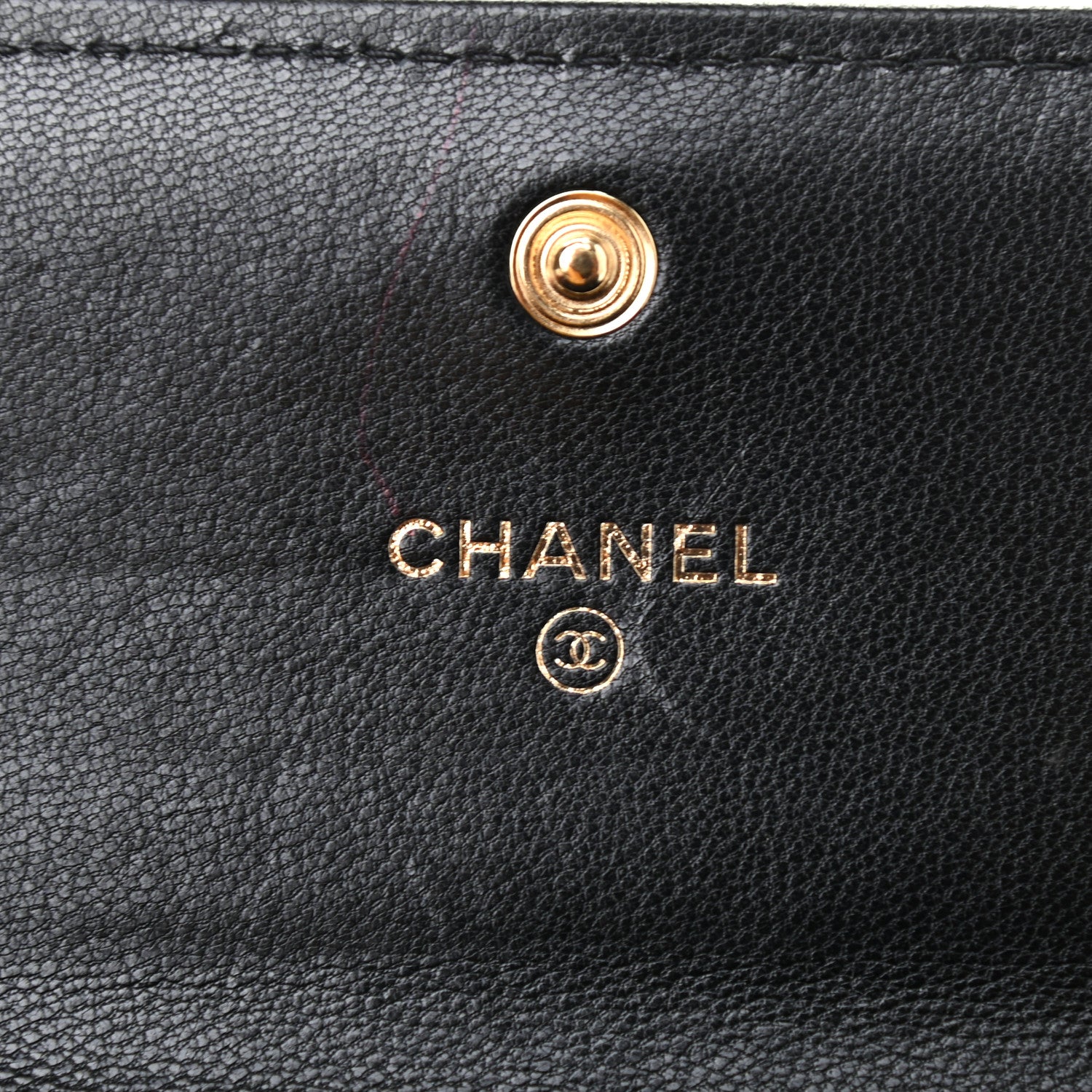 Chanel Lambskin Quilted Chanel 19 Flap Wallet Black 6 of 8