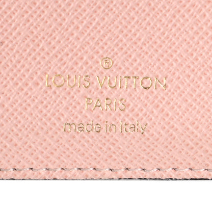 Louis Vuitton Damier Ebene Victorine Wallet Rose Ballerine 6 of 9