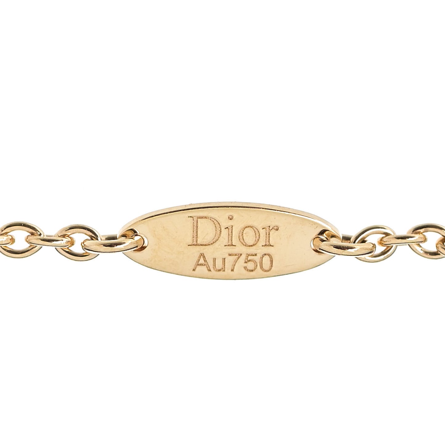 18K Yellow Gold Diamond Mother of Pearl 3 Station Rose Des Vents Bracelet