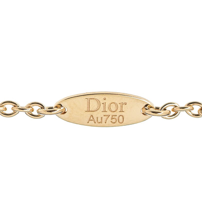 Christian Dior 18K Yellow Gold Diamond Mother of Pearl 3 Station Rose Des Vents Bracelet 4 of 6