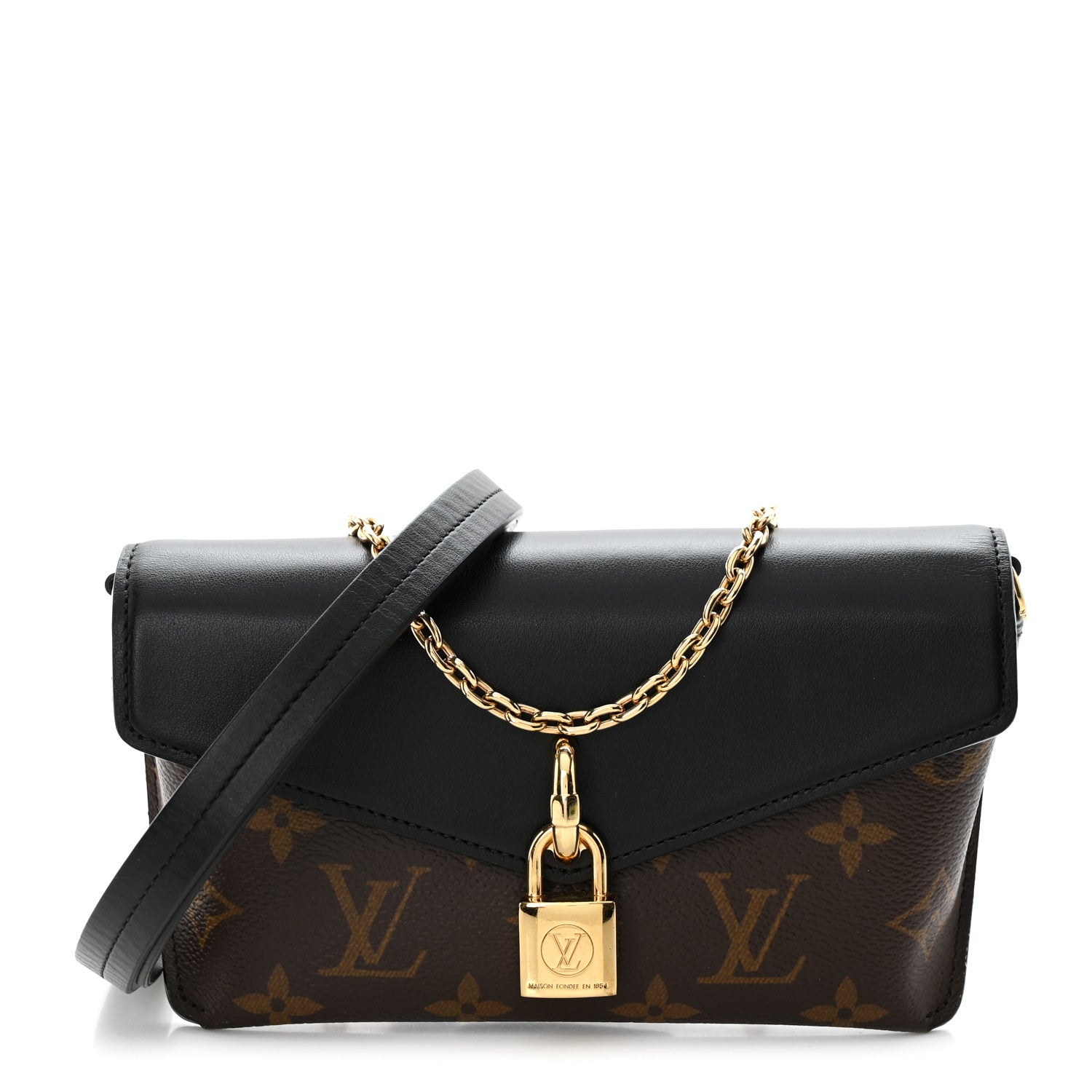 Louis Vuitton Monogram Padlock On Strap Black 1 of 9