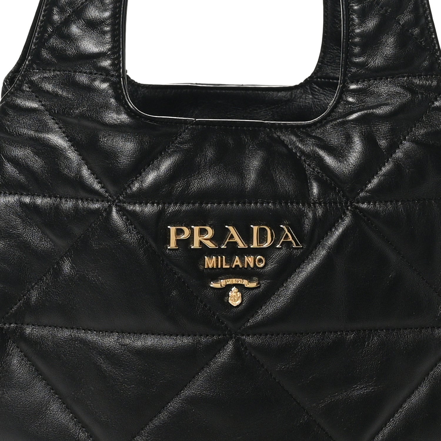 Prada Nappa Quilted Medium Dynamique Tote Black 7 of 9