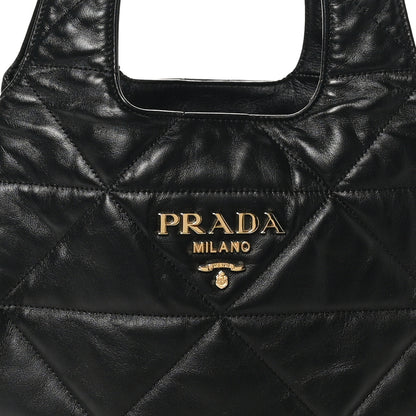 Prada Nappa Quilted Medium Dynamique Tote Black 7 of 9