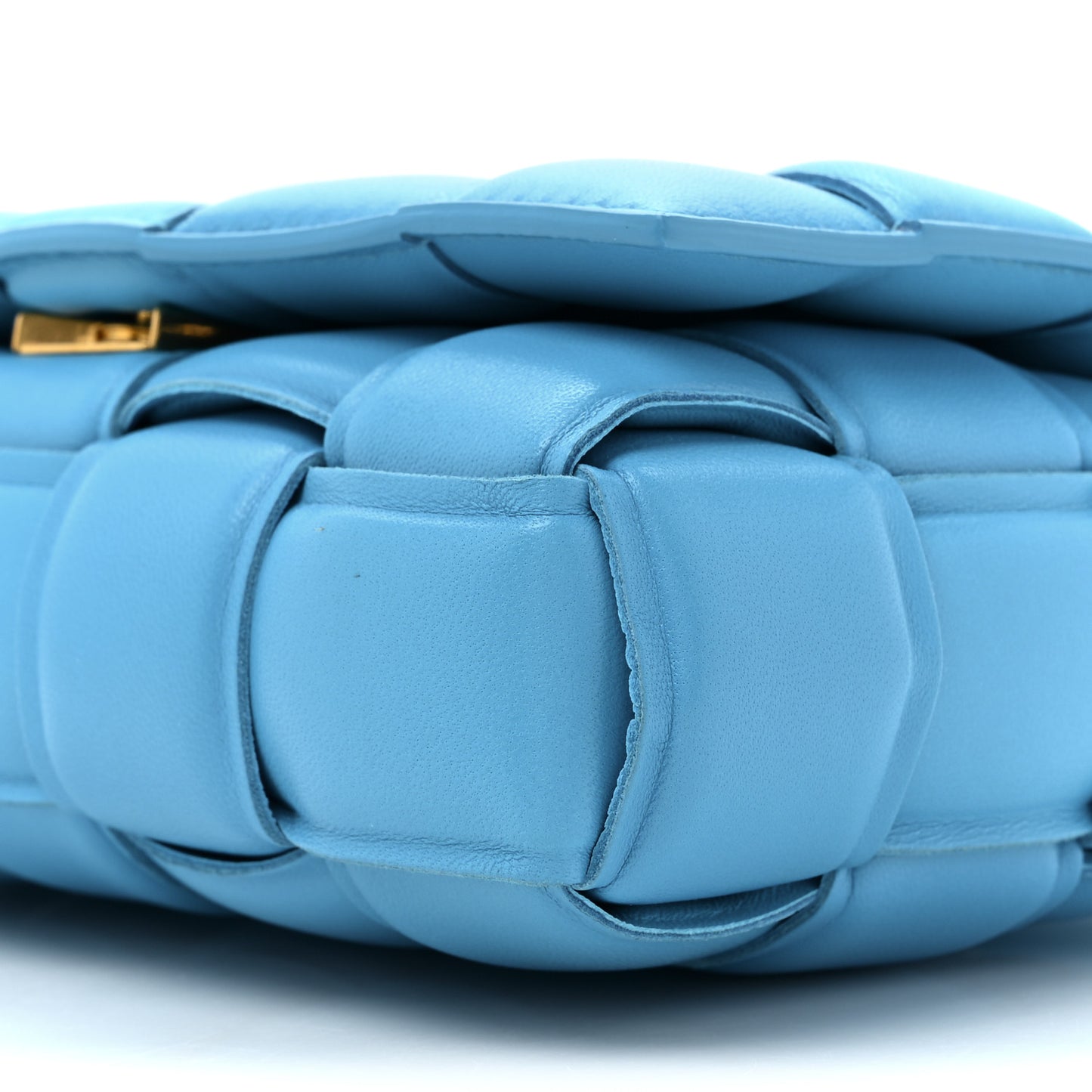 Nappa Maxi Intreccio Small Padded Cassette Crossbody Bag Blaster