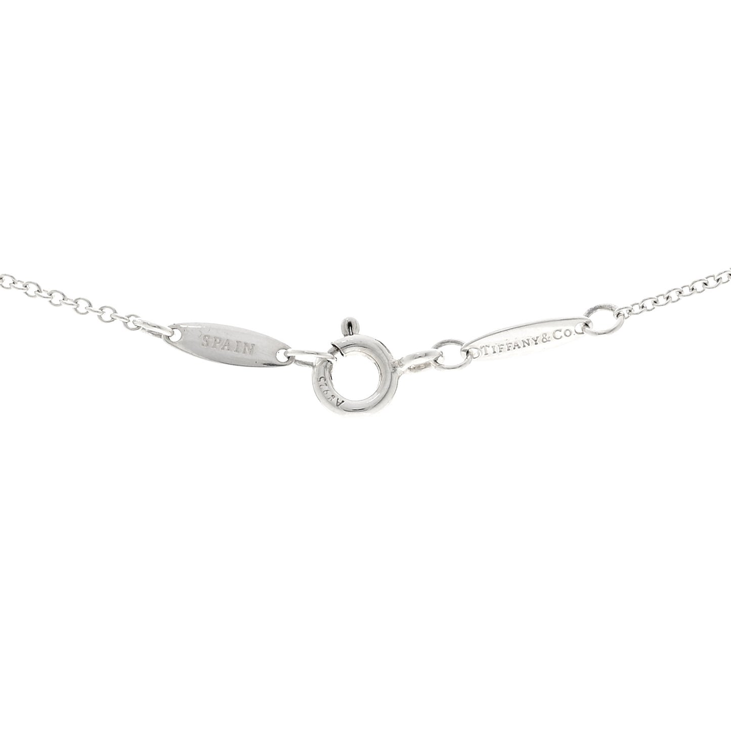 Sterling Silver Diamond .09ctw Elsa Peretti Diamonds by the Yard Three Station Necklace