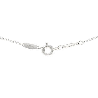 Tiffany Sterling Silver Diamond .09ctw Elsa Peretti Diamonds by the Yard Three Station Necklace 4 of 5