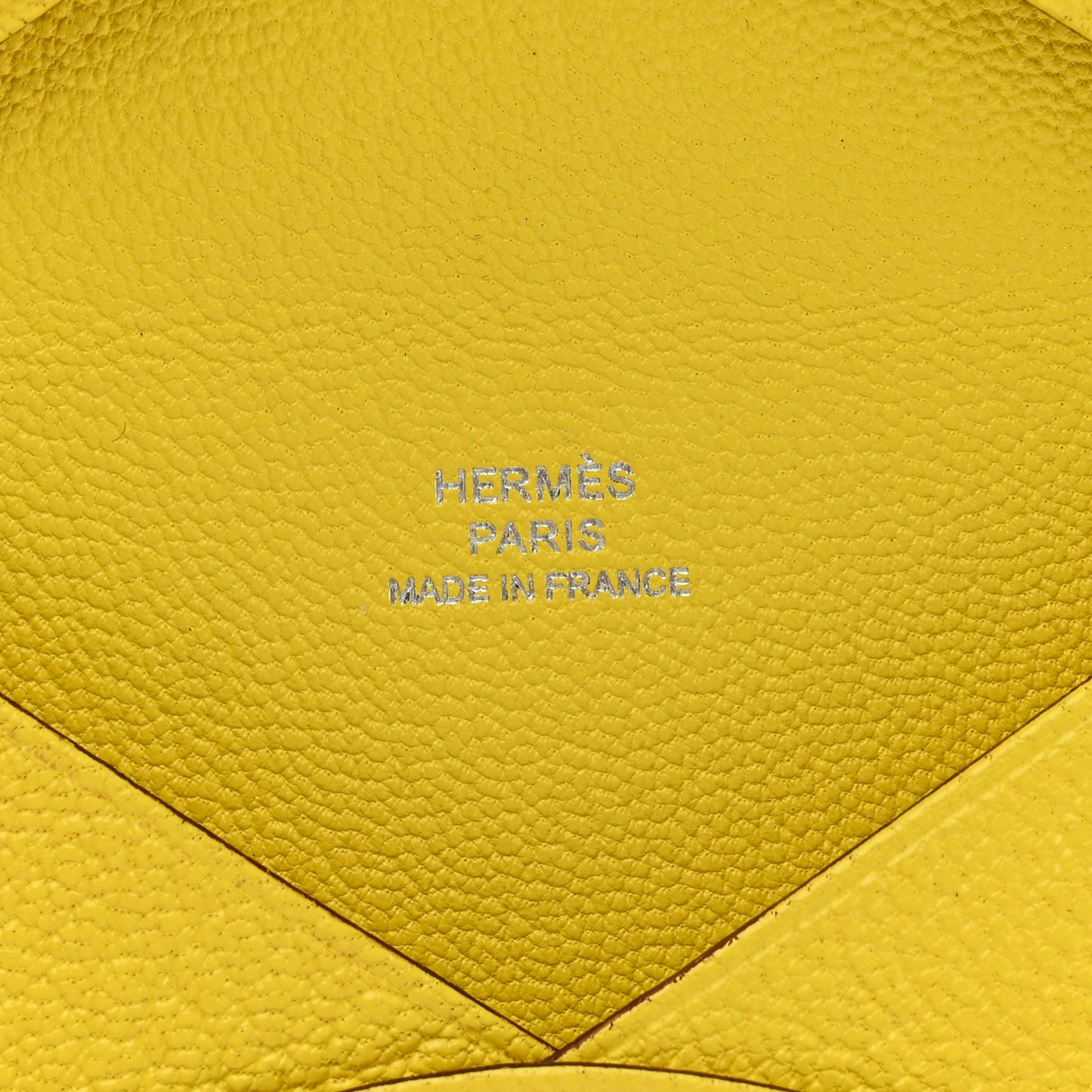Chevre Mysore Calvi Card Case Jaune Citron
