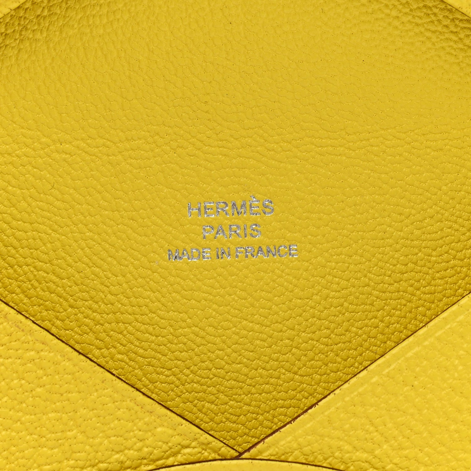 Hermes Chevre Mysore Calvi Card Case Jaune Citron 6 of 8