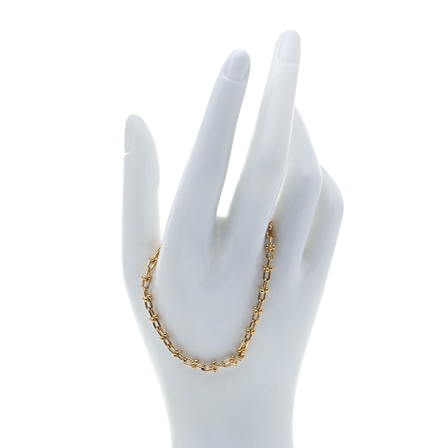 Tiffany 18K Yellow Gold Micro HardWear Link Bracelet 2 of 7