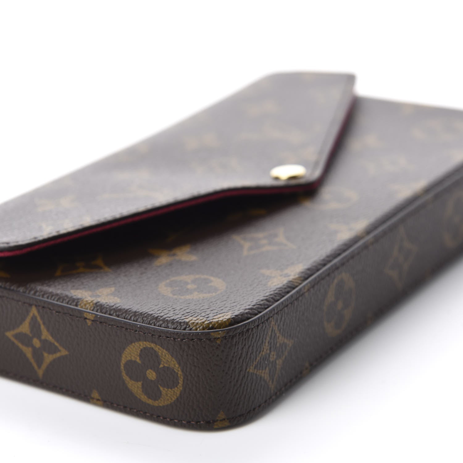 Louis Vuitton Monogram Pochette Felicie Chain Wallet Fuchsia 6 of 10