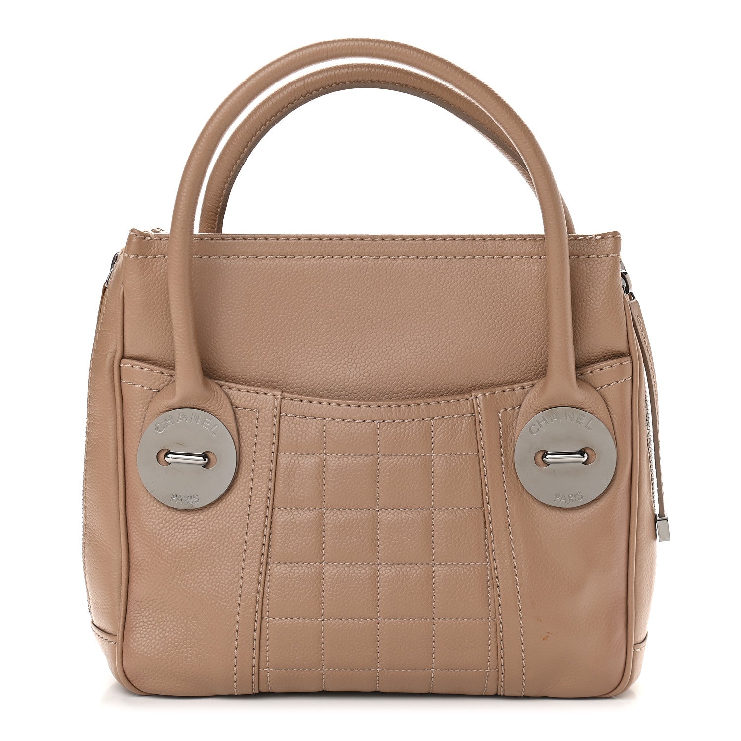 Chanel Caviar Square Tote Beige 1 of 9