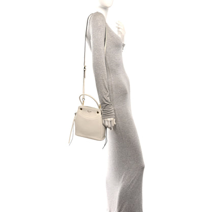 Prada Calfskin Mini Carry Shoulder Bag White 2 of 9