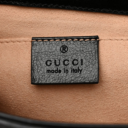 Gucci Monogram Matelasse Diagonal Mini GG Marmont Shoulder Bag Beige Black 6 of 11
