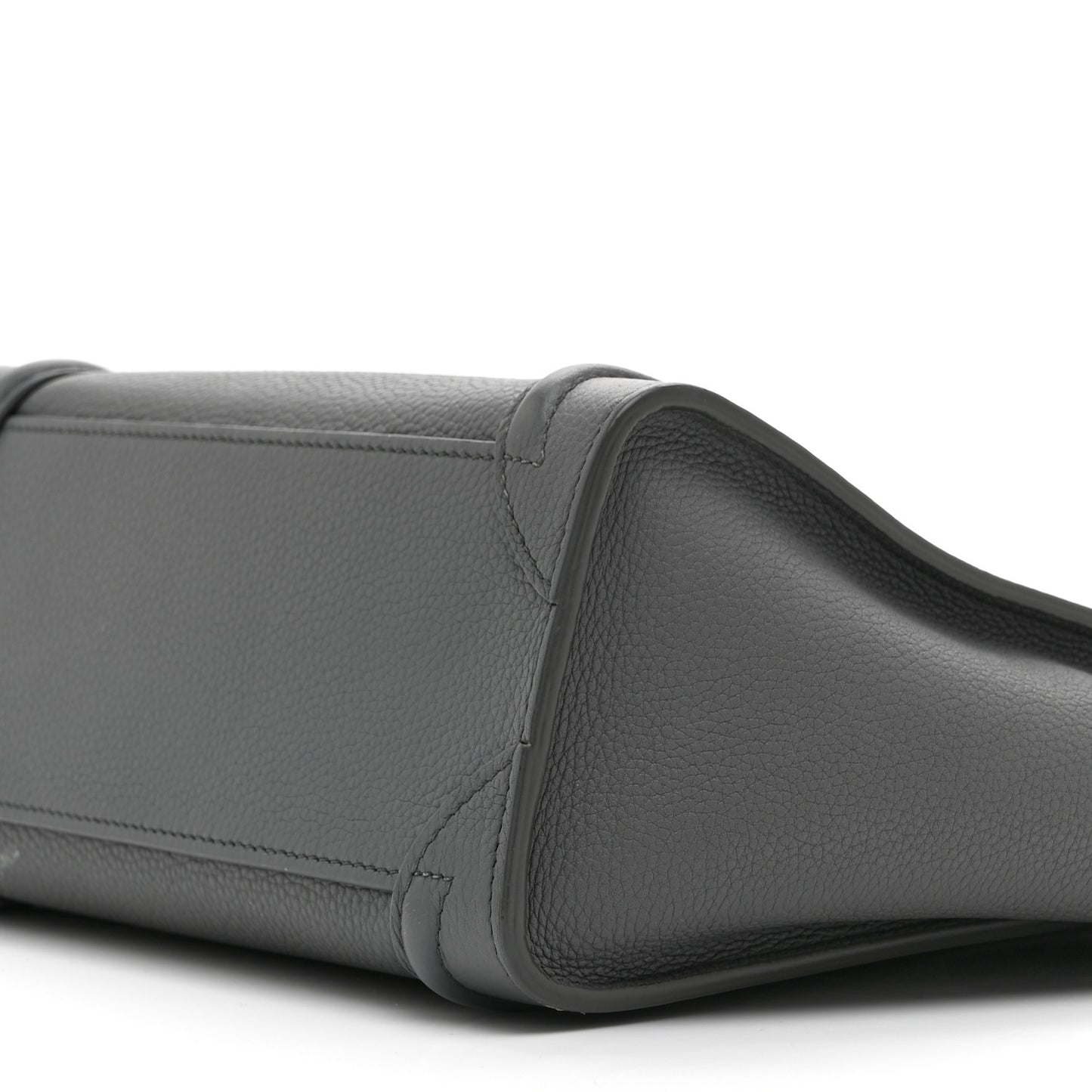 Drummed Calfskin Nano Luggage Kohl