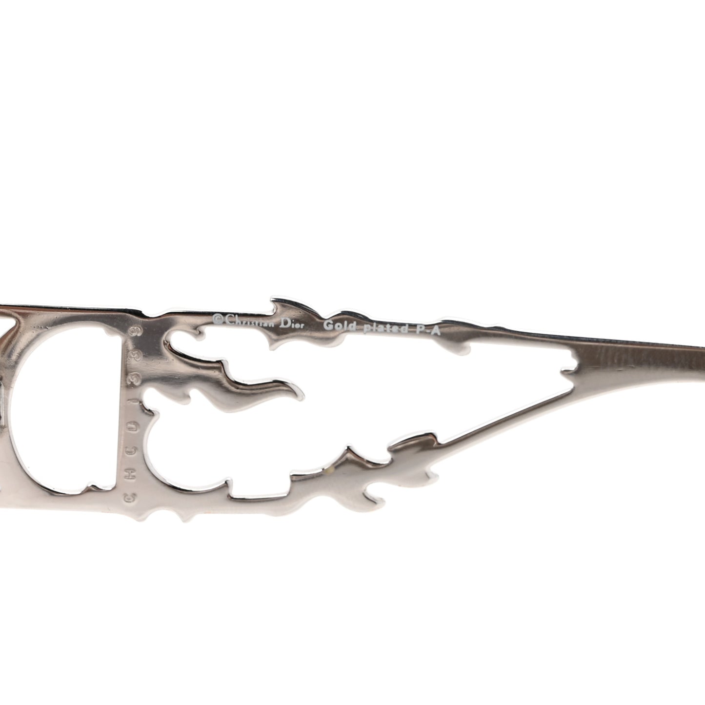 Metal Crystal DiorFire Sunglasses Silver