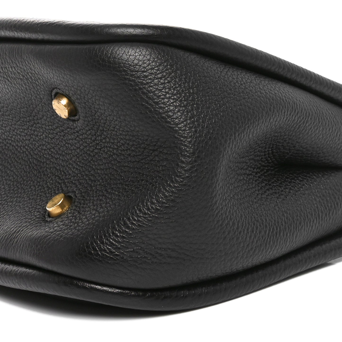 Small Classic Grain Calfskin Small Leighton Black