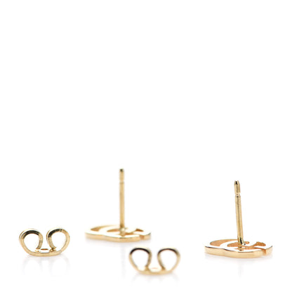 Gucci 18K Yellow Gold GG Tissue Stud Earrings 3 of 5