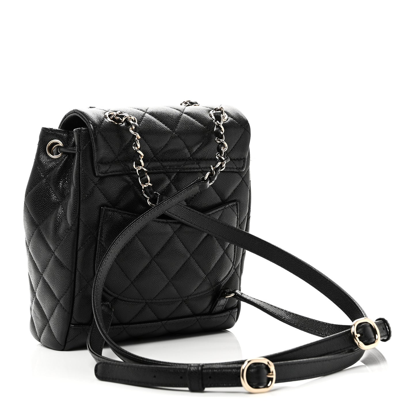 Caviar Quilted Mini Urban Spirit Backpack Black