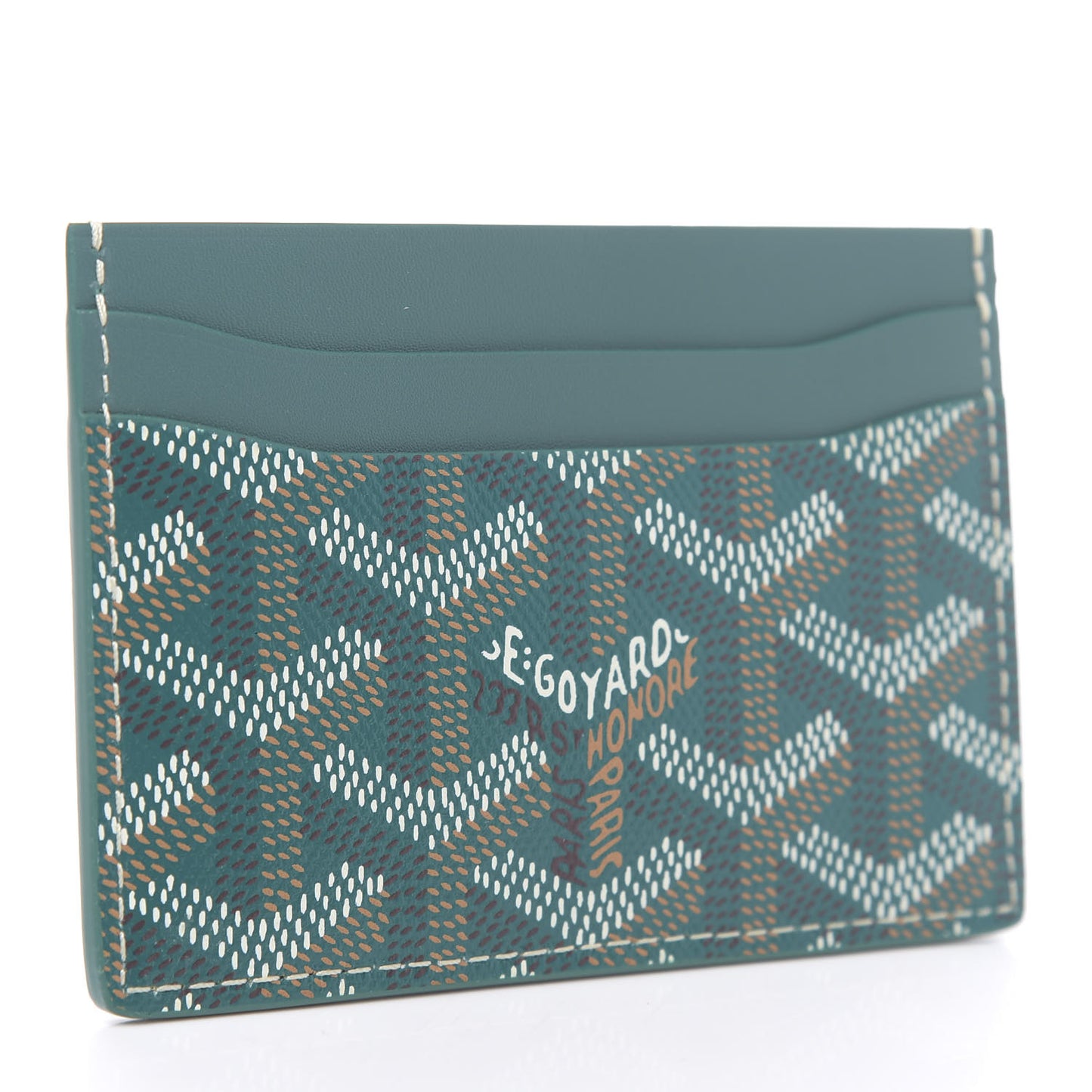 Goyardine Saint Sulpice Card Holder Green