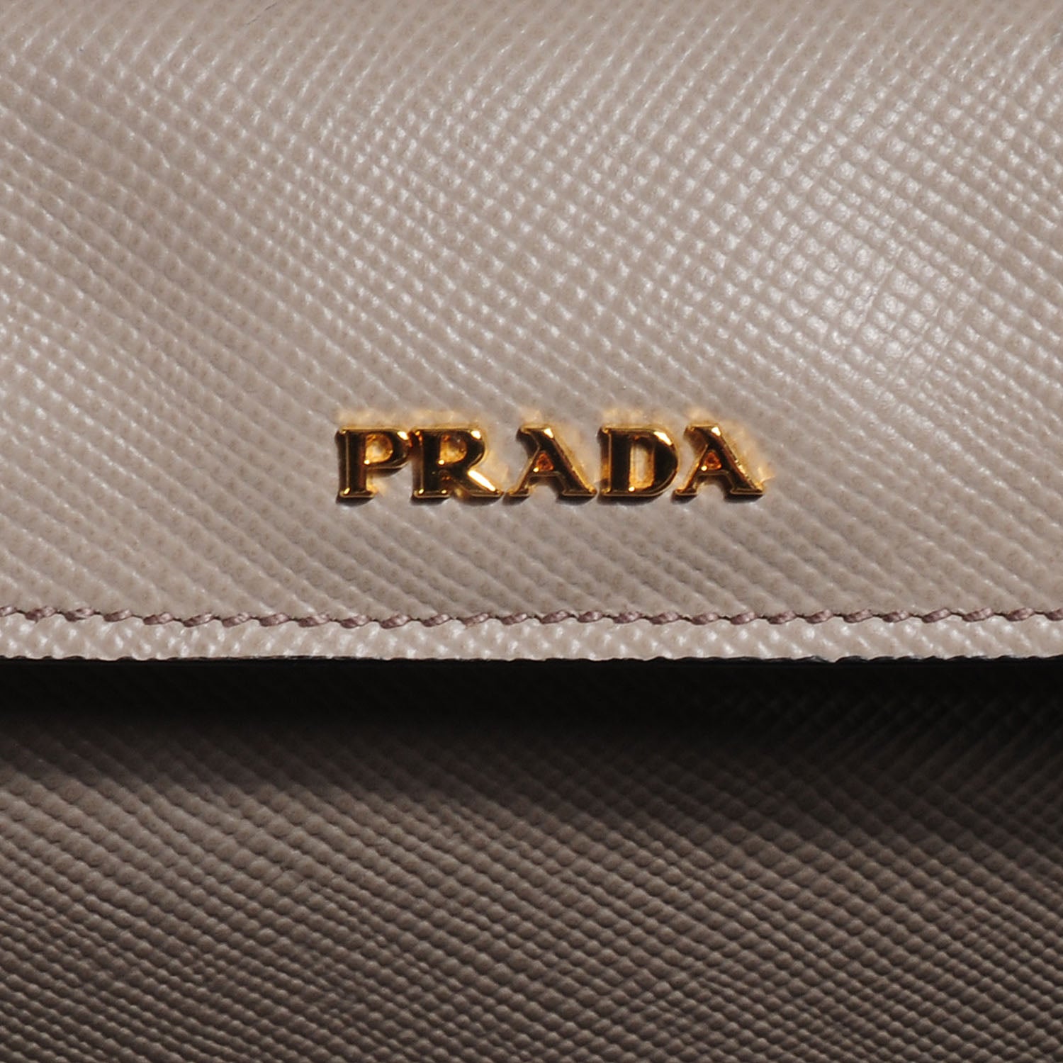 Prada Saffiano Cuir Large Double Bag Pomice 6 of 9