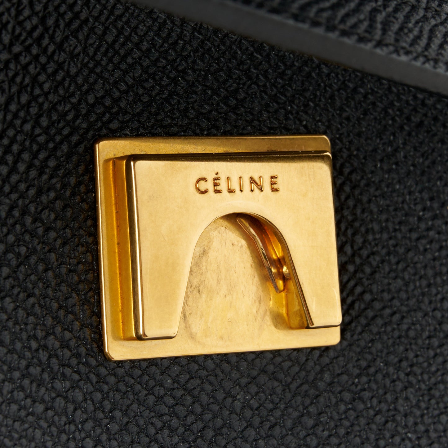 Grained Calfskin Micro Belt Bag Black