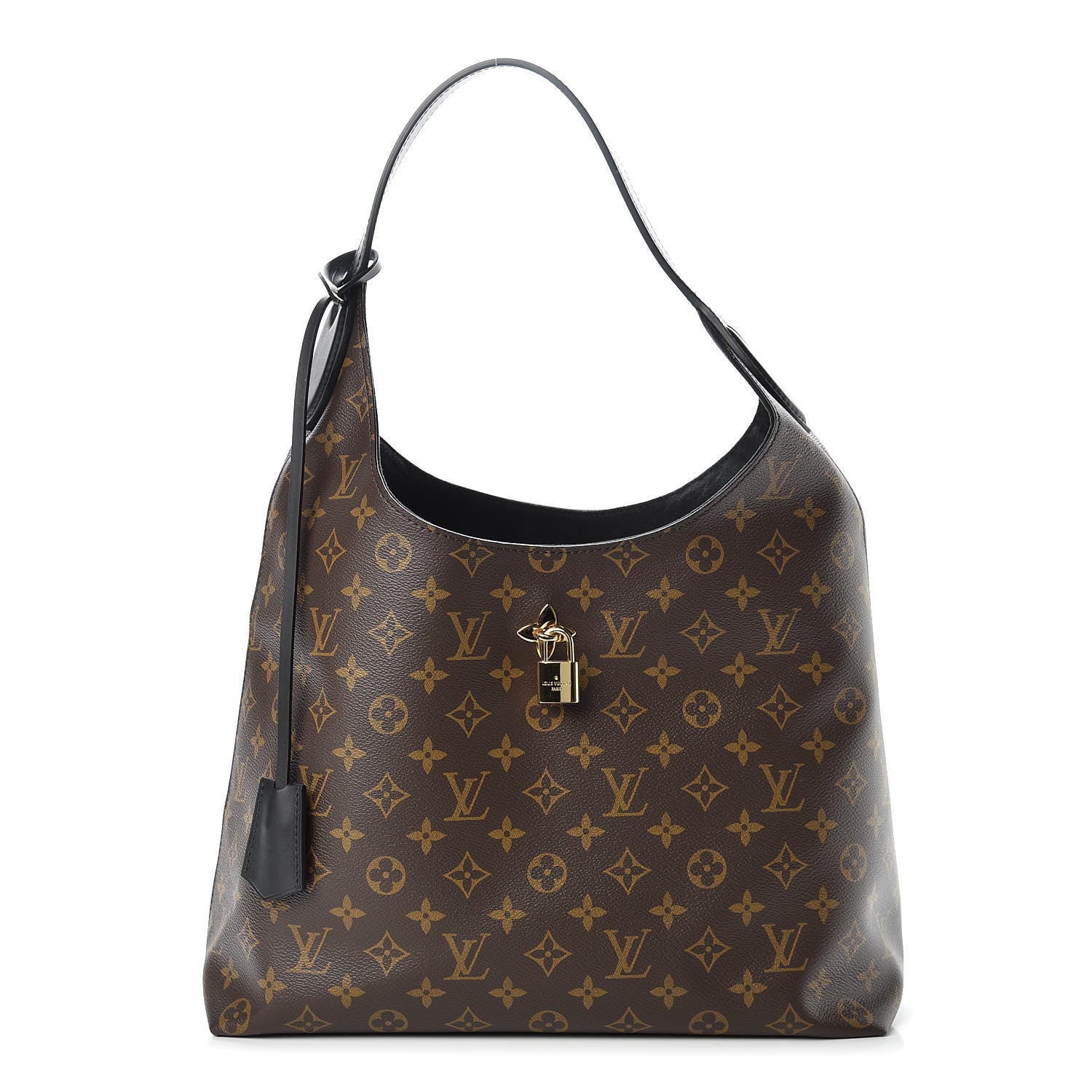 Louis Vuitton Monogram Flower Hobo Black 1 of 13