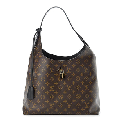 Louis Vuitton Monogram Flower Hobo Black 1 of 13