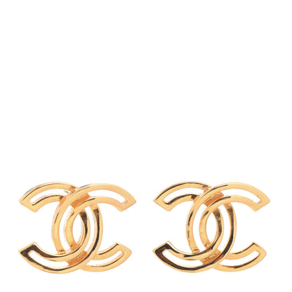 Chanel Metal Obazine CC Earrings Gold 1 of 4