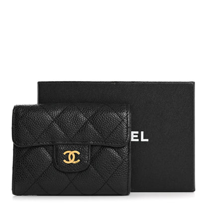 Chanel Caviar Quilted Flap Card Holder Wallet Black 12 of 12