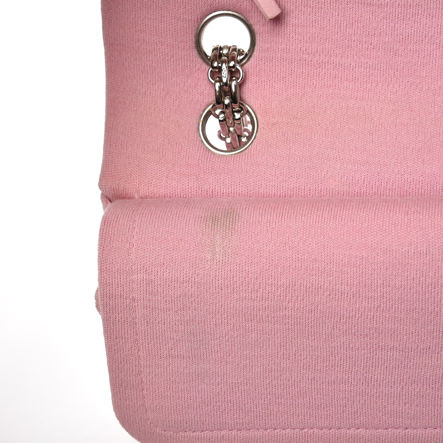 Chanel Jersey Quilted Medium Double Flap Pink 8 of 15