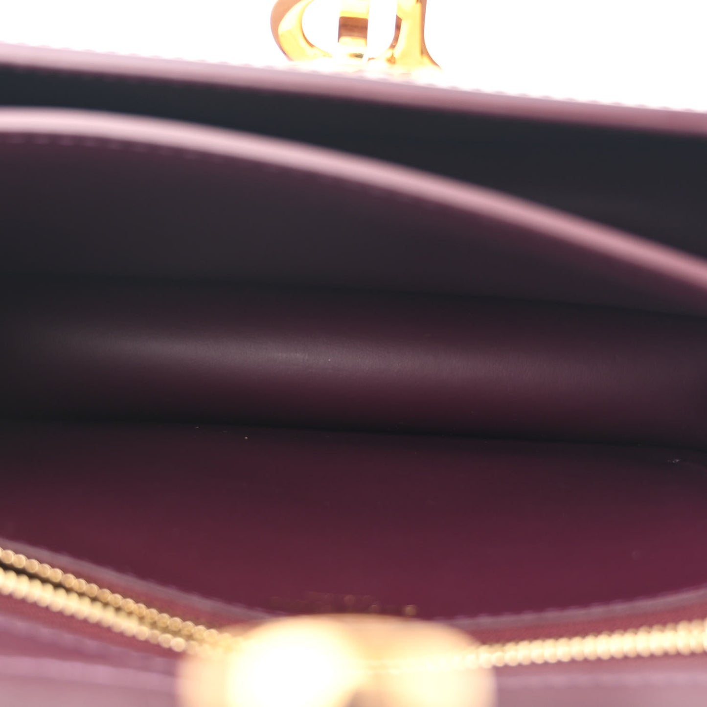 Calfskin Small TB Bag Deep Maroon