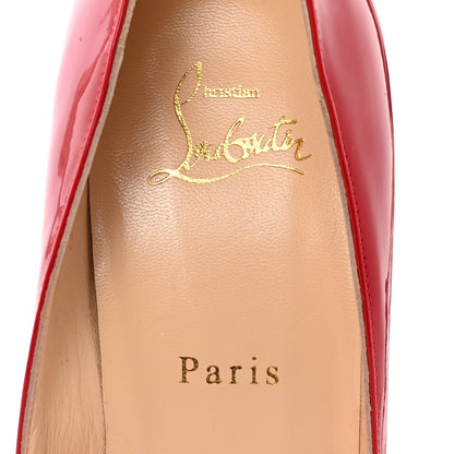 Christian Louboutin Patent Pigalle Follies 100 Pumps 40 Red 7 of 11