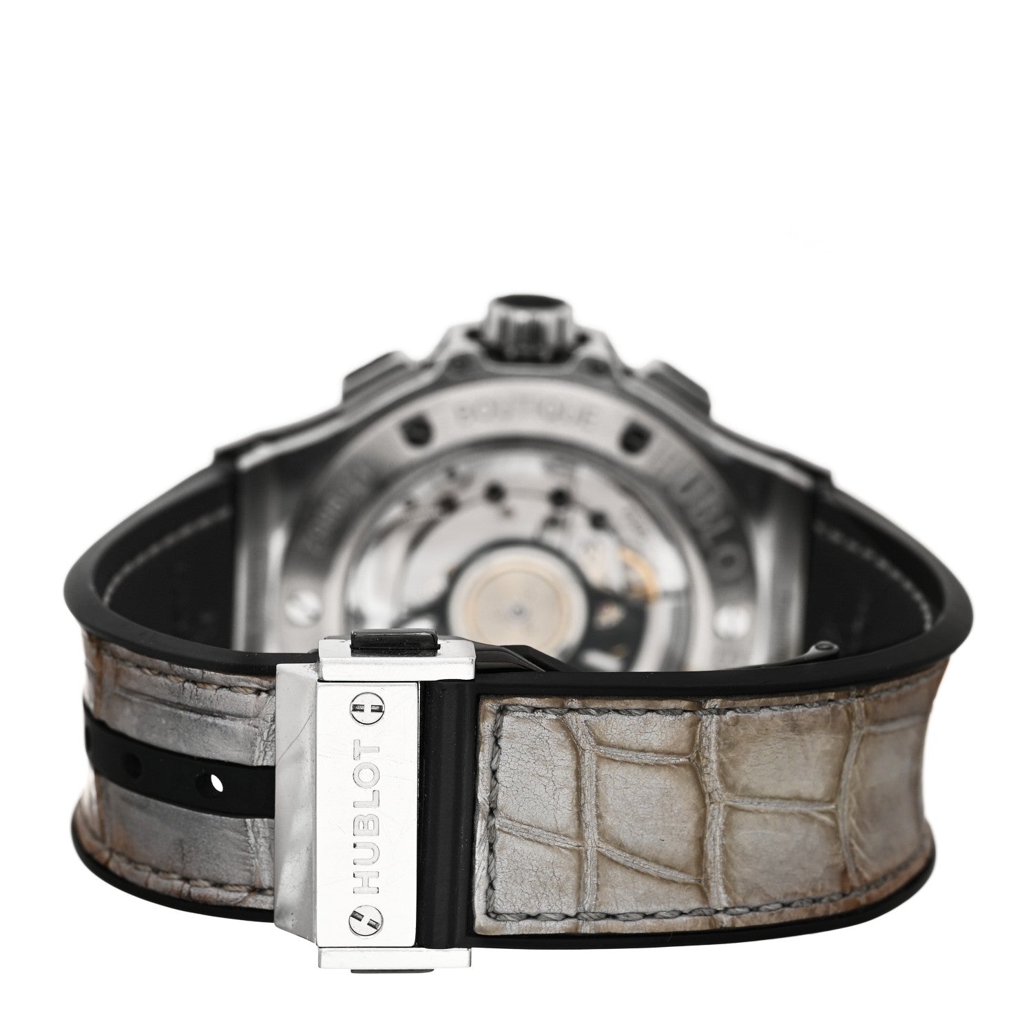 Hublot Stainless Steel Alligator Diamond Bezel 41mm Big Bang Automatic Watch 343.ST.5010.ST.1904 3 of 4