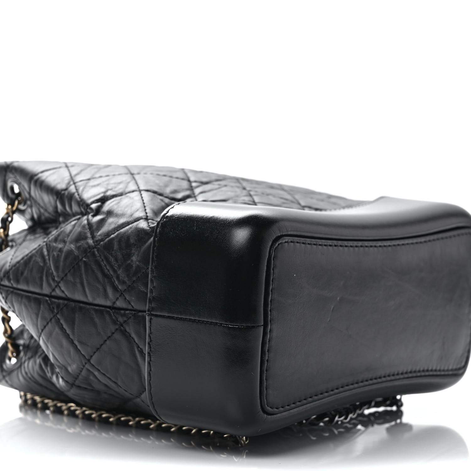 Chanel Aged Calfskin Quilted Small Gabrielle Backpack Black 8 of 9