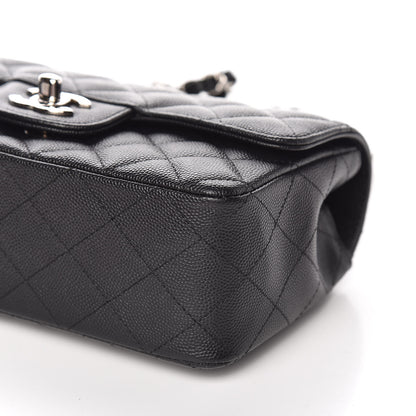 Chanel Iridescent Caviar Quilted Mini Rectangular Flap Black 9 of 11