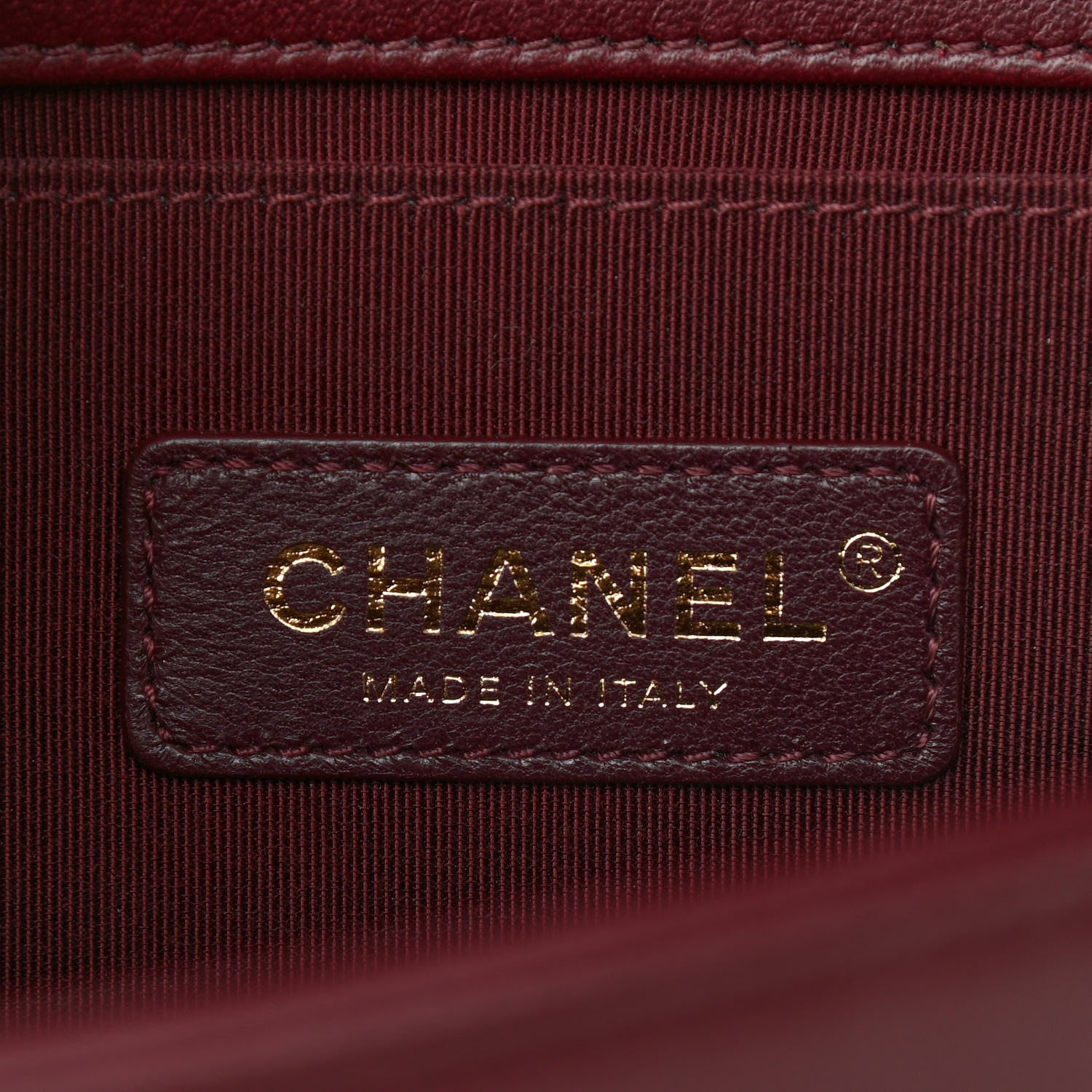 Chanel Velvet Chevron Quilted Medium Boy Flap Burgundy 6 of 10