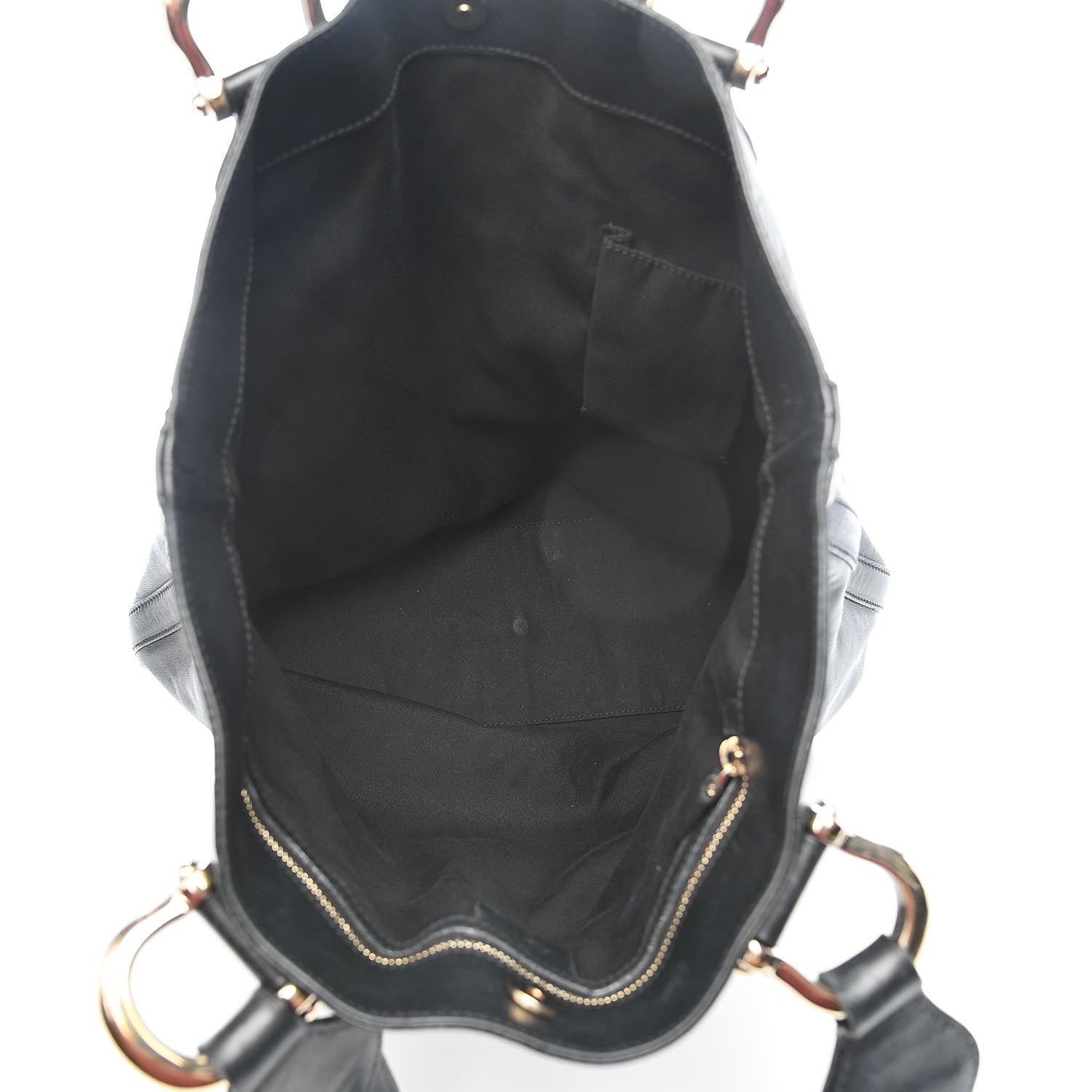 Gucci Calfskin Creole Large Tote Black 5 of 14