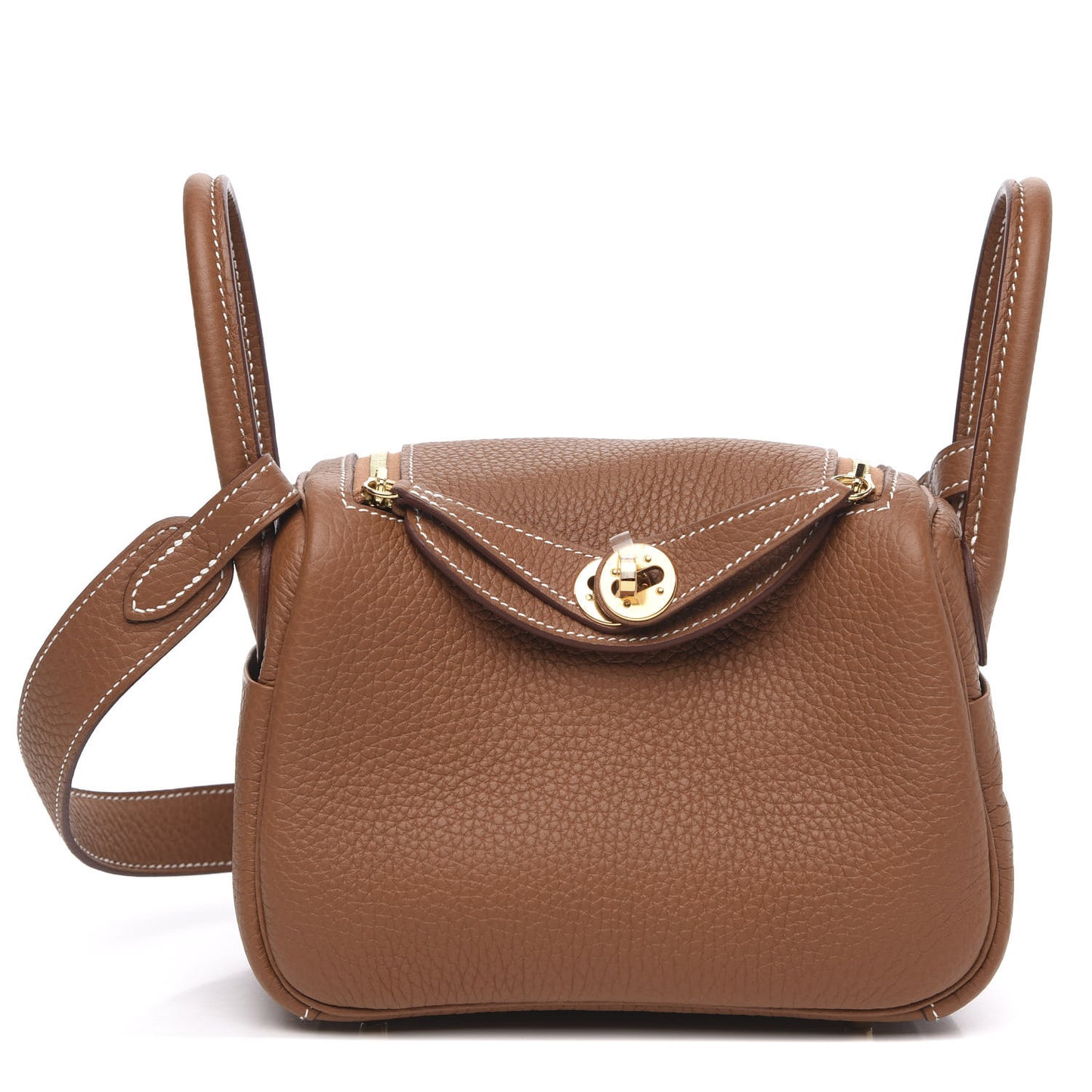 Taurillon Clemence Mini Lindy 20 Gold