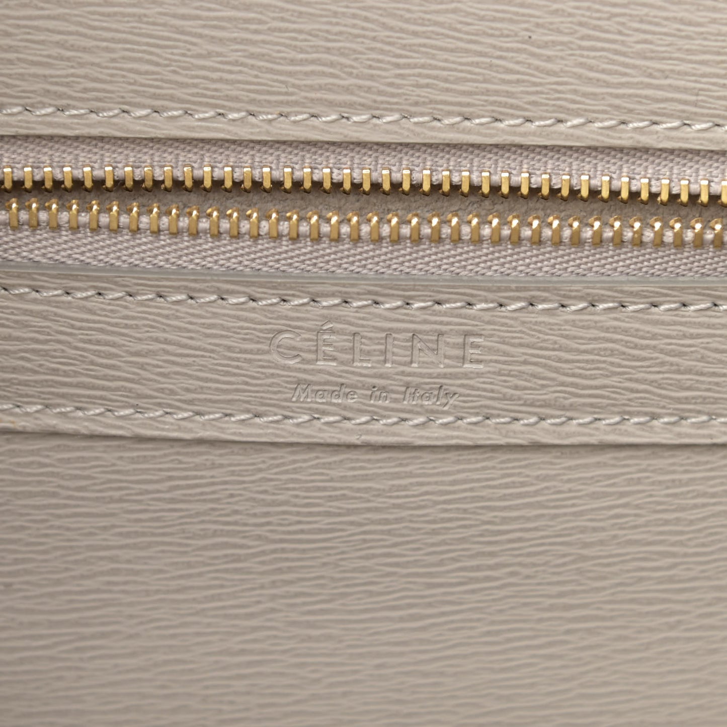Grained Calfskin Small Vertical Cabas Clay