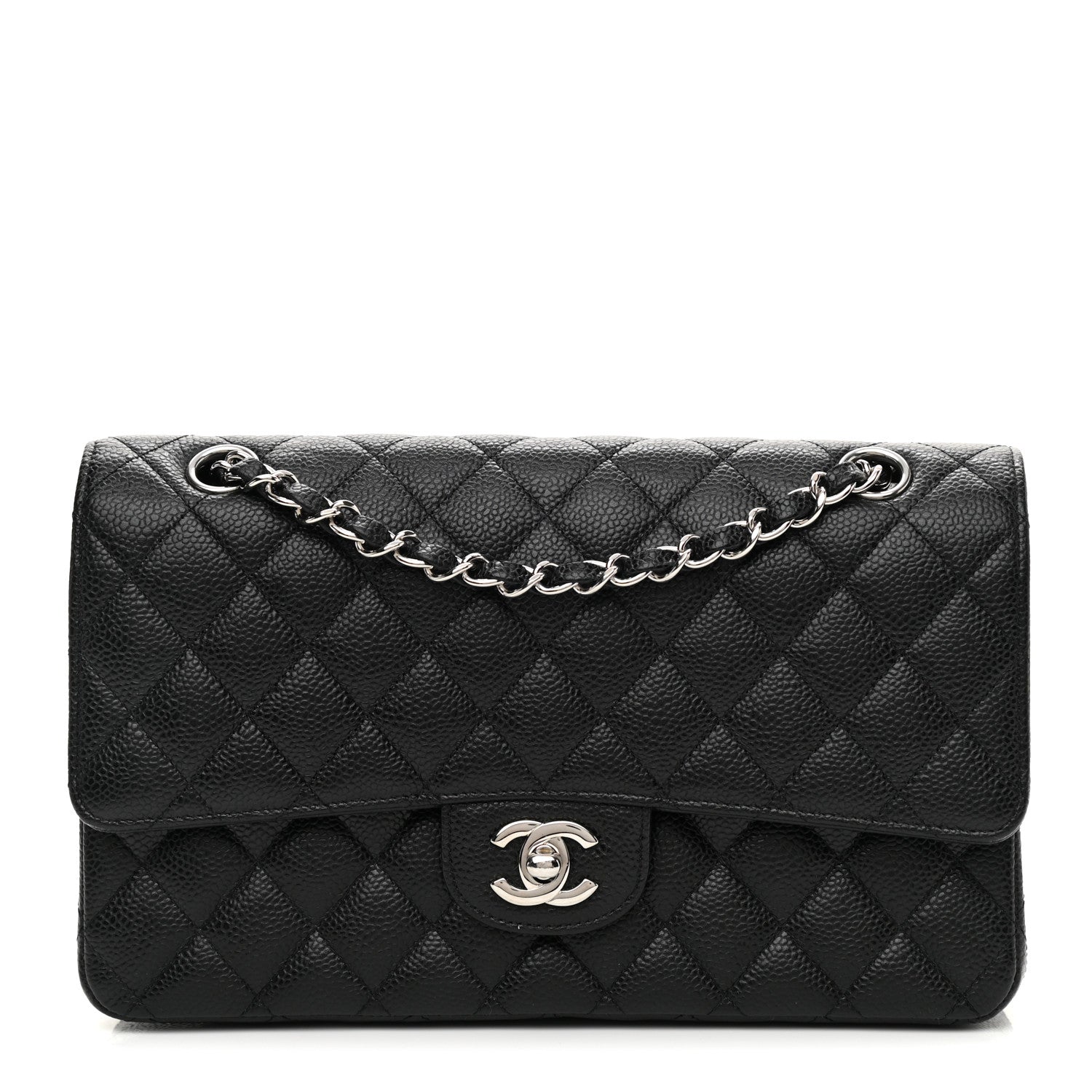 Chanel Caviar Quilted Medium Double Flap Black 1 of 10