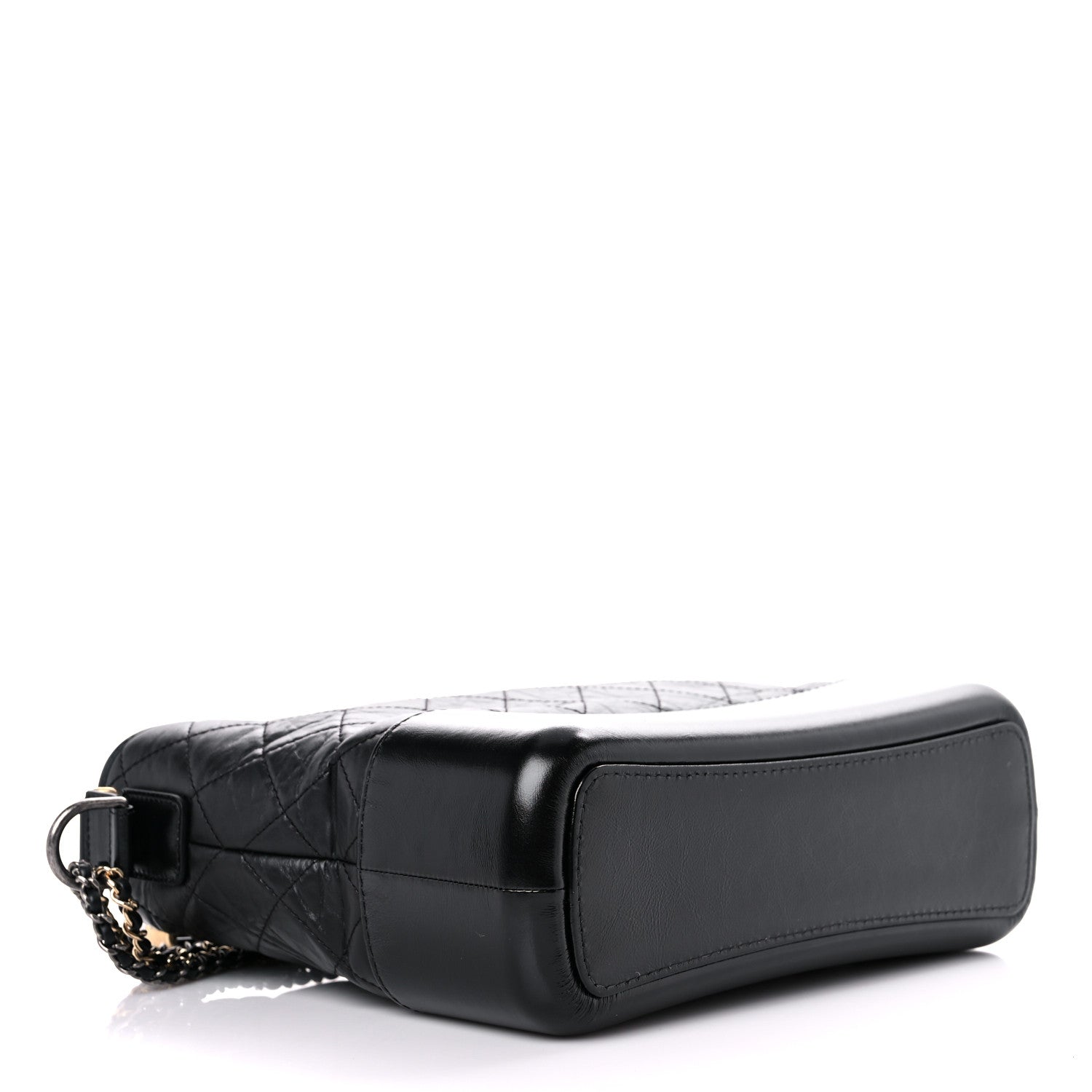 Chanel Aged Calfskin Quilted Medium Gabrielle Hobo Black 4 of 10