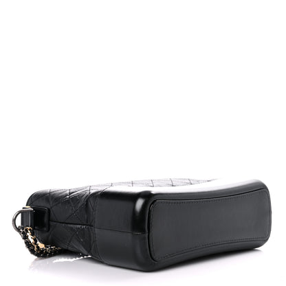 Chanel Aged Calfskin Quilted Medium Gabrielle Hobo Black 4 of 10