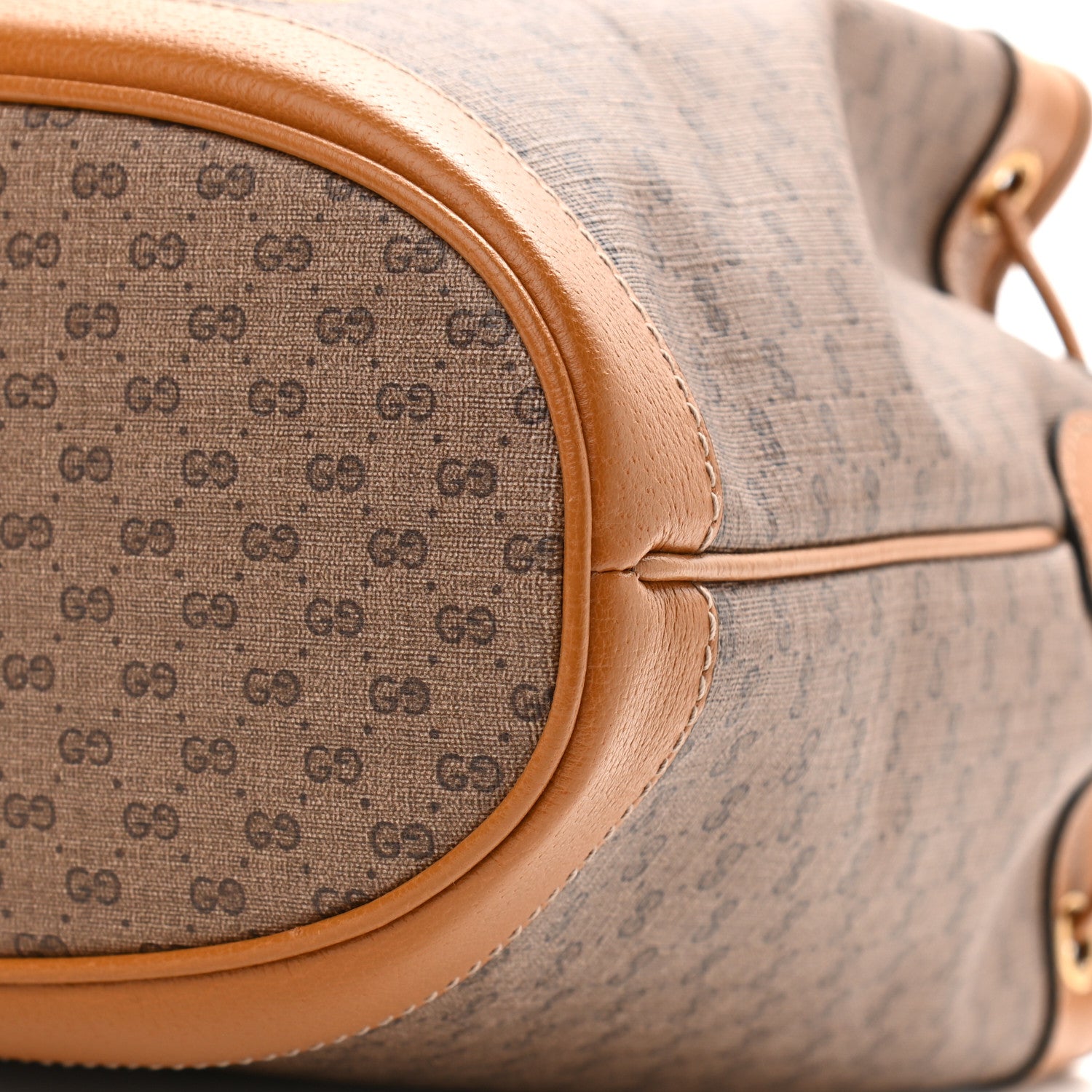 Gucci X DISNEY Mini Vintage GG Supreme Monogram Bucket Bag Beige Vintage Sun Oil 10 of 11