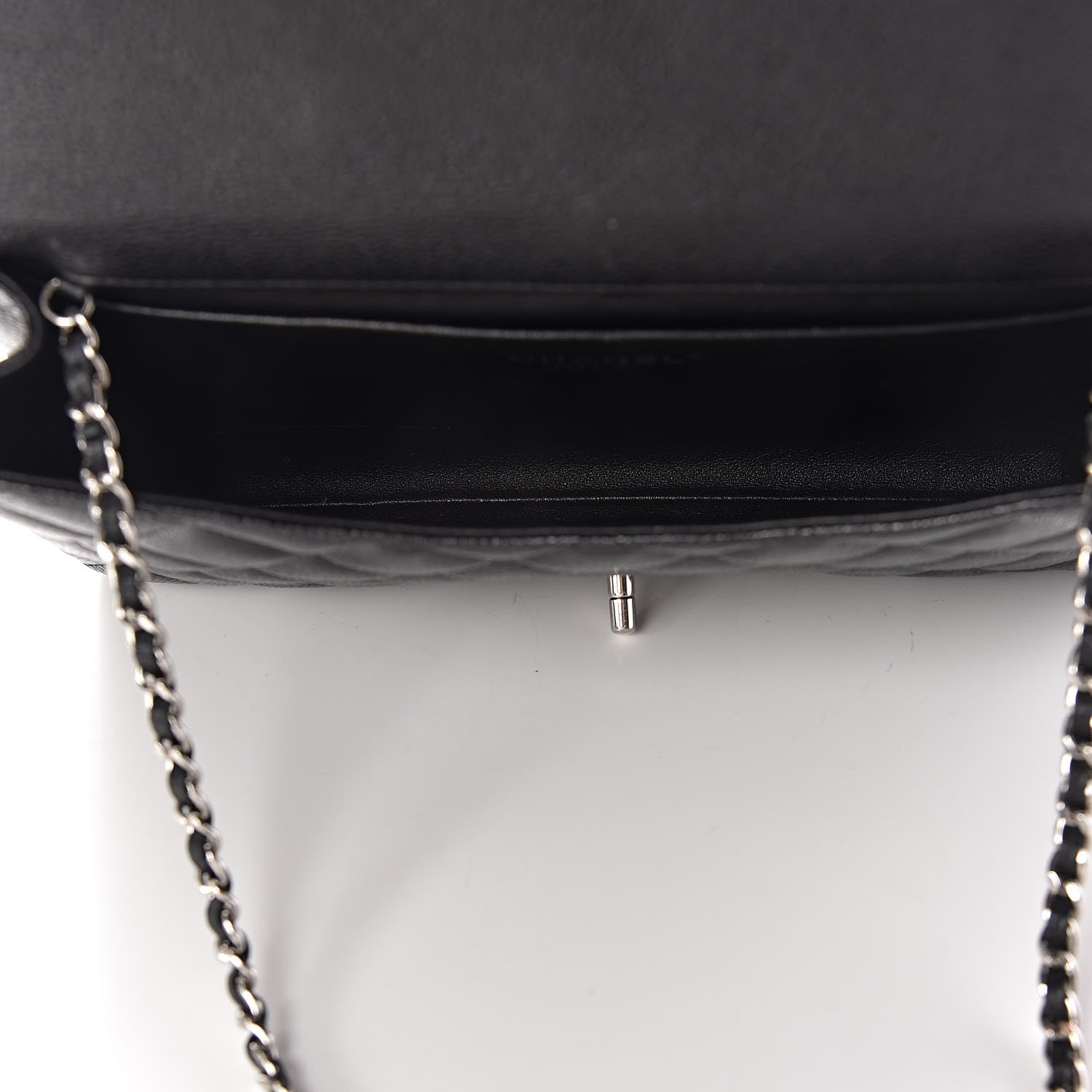 Chanel Caviar Quilted Clutch With Chain Flap Black 5 of 13