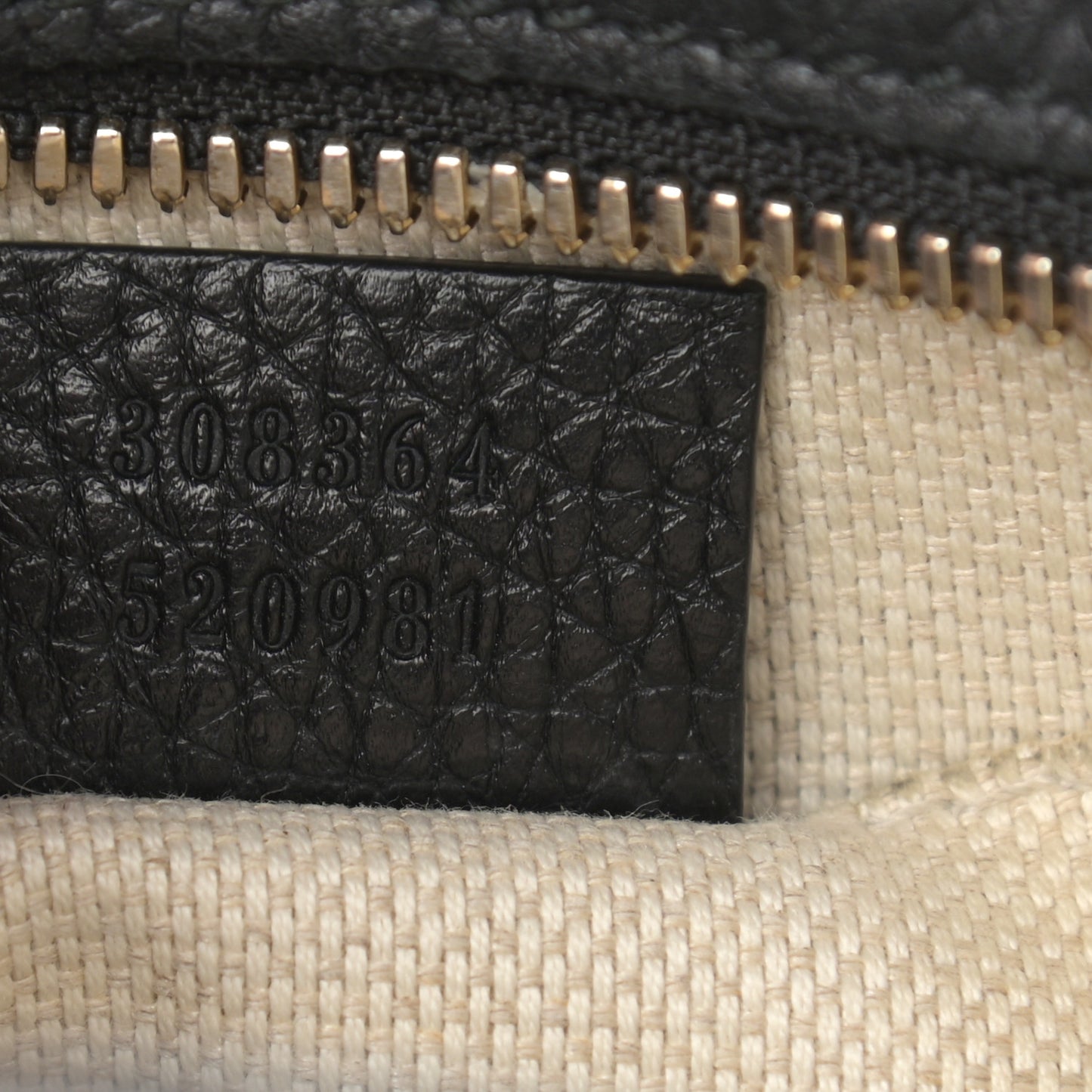 Pebbled Calfskin Small Soho Disco Bag Black