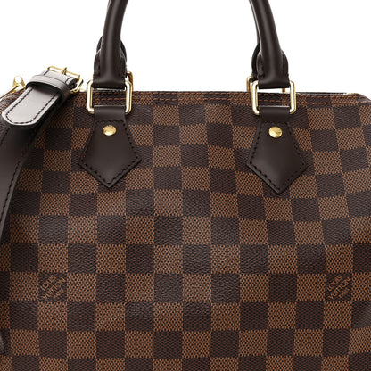 Louis Vuitton Damier Ebene Speedy Bandouliere 25 7 of 9