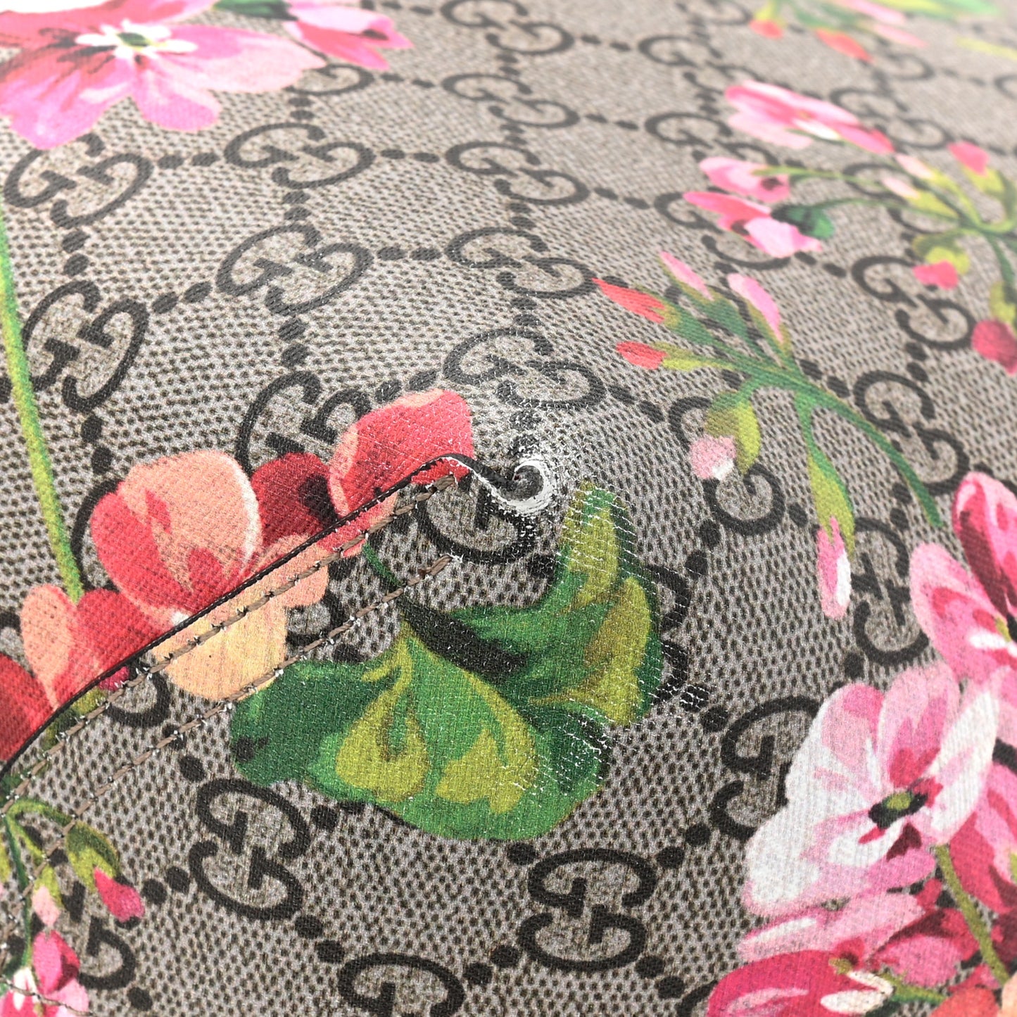 GG Supreme Monogram Blooms Small Reversible Tote Beige Multicolor Dry Rose